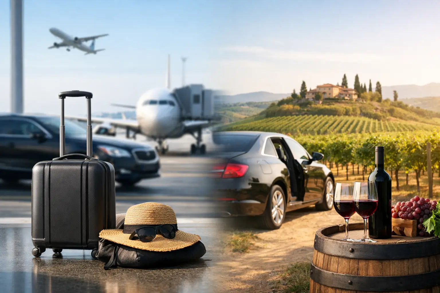 How to Plan an Airport to Winery Journey